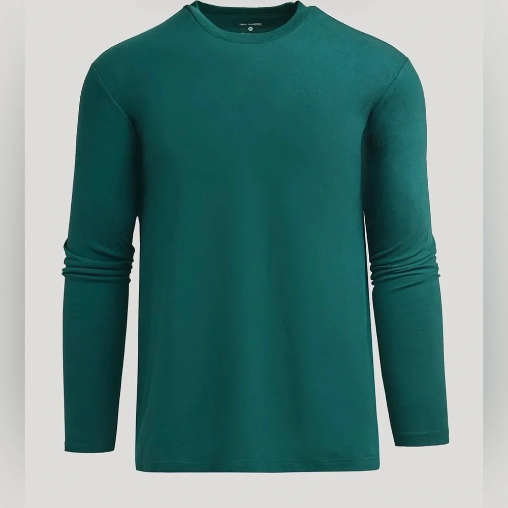 True Classic Long Sleeve Crew Neck Deep Emerald XL